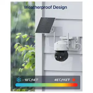 CAMARA PARA EXTERIOR ZOSI C291 CON PANEL SOLAR miniatura 4