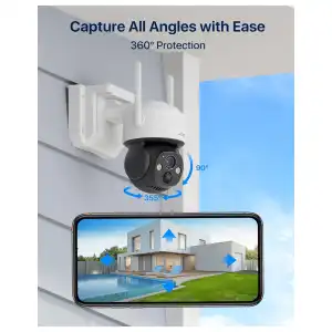 CAMARA PARA EXTERIOR ZOSI C291 CON PANEL SOLAR miniatura 3
