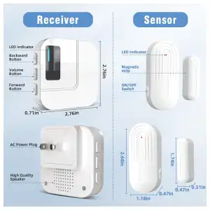 Timbre de puerta, sensor de puerta WiFi SanJie miniatura 2