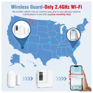 Timbre de puerta, sensor de puerta WiFi SanJie miniatura 5