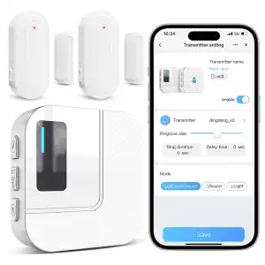 Timbre de puerta, sensor de puerta WiFi SanJie miniatura 1