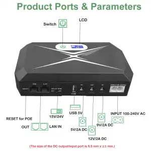 MINI UPS POE DE 10400 mAh miniatura 5