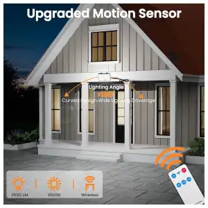 Luz con sensor de movimiento para exteriores (PAQUETE DE 2) miniatura 4