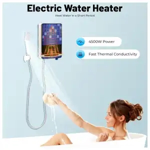 Calentador de agua eléctrico instantáneo de 4500 W miniatura 4