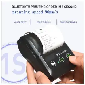 Impresora térmica Bluetooth (se dan con 10 rollo) miniatura 5